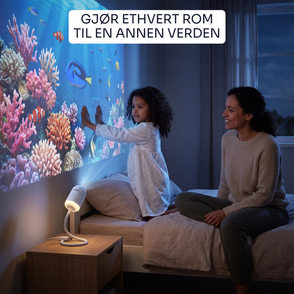 Starly gjør veggen på barnerommet til et korallrev