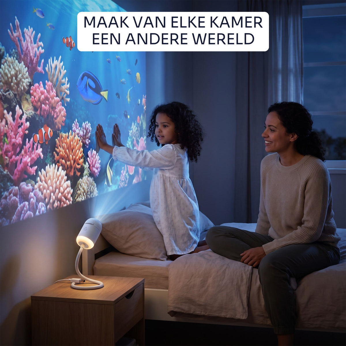 Starly verandert de muur van een kinderkamer in een koraalrif