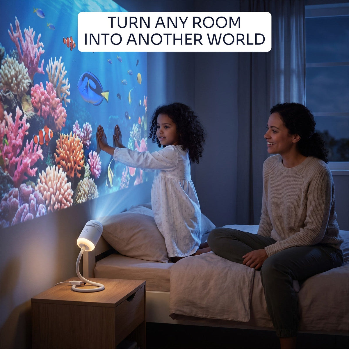 Starly turns a child's bedroom wall into a coral reef