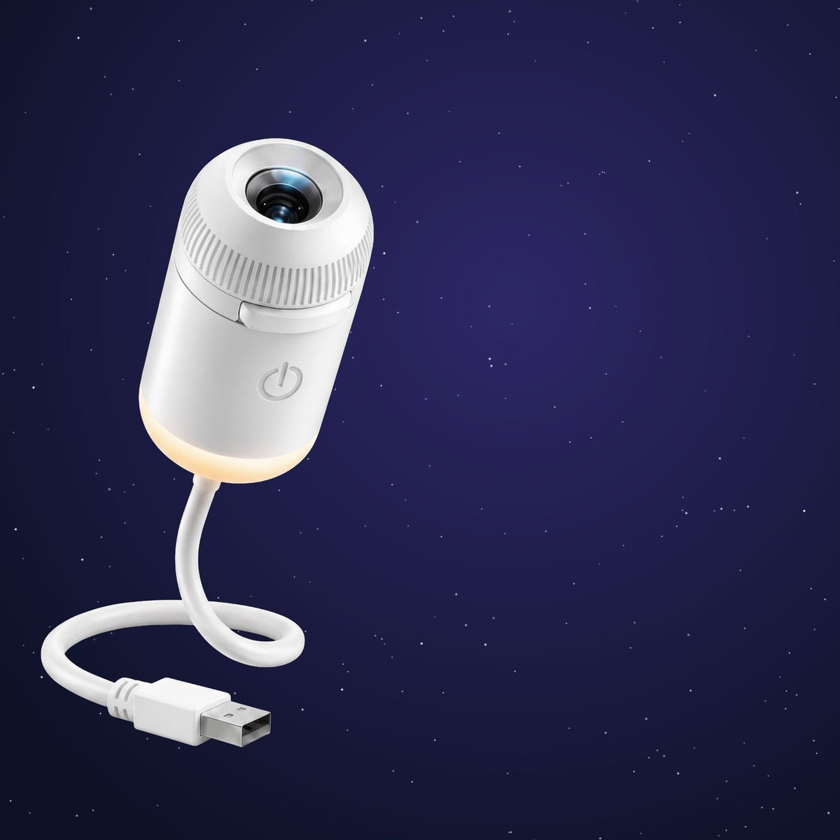 The Starly star projector with its flexible USB neck